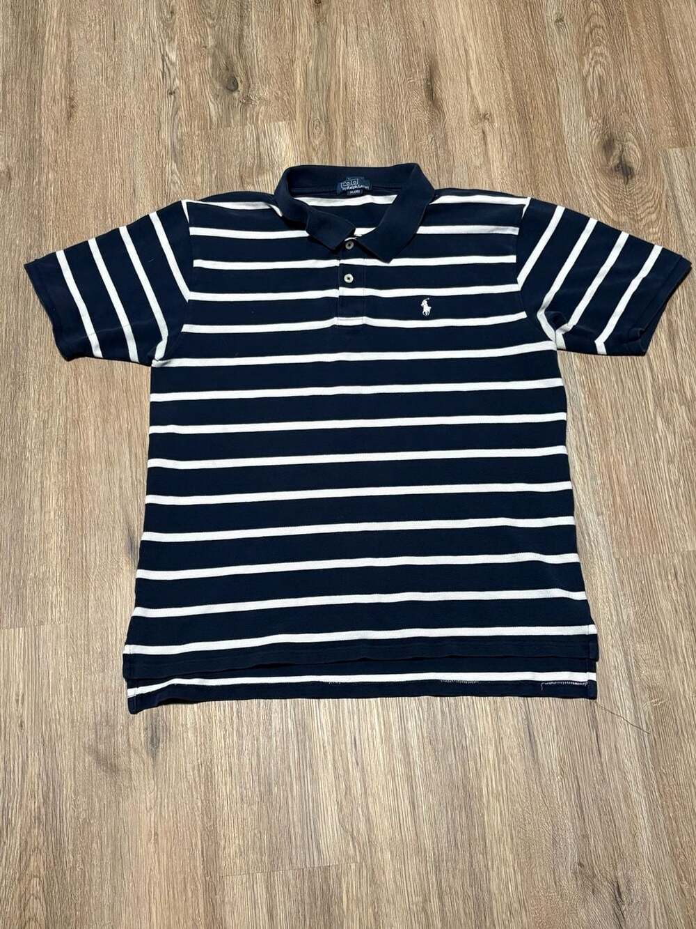 Polo By Ralph Lauren Striped Polo Shirt Size XL(20) Navy